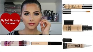 My Top 5 Under Eye Concealers  Arabic افضل 5 كونسيلرز عندي [upl. by Ynamrej]