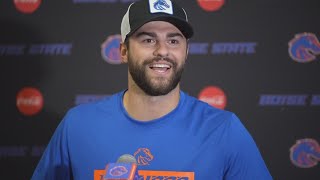 Boise States Jonah Dalmas on recordbreaking night against Utah State [upl. by Zsamot]