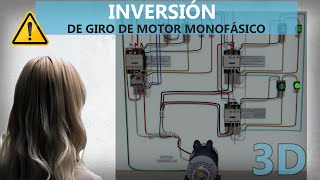 Inversión de Giro de Un Motor Monofásico 120220V ocupando contadores Explicado paso a paso [upl. by Umeh]