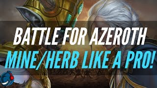 World of Warcraft  BFA  Mine and Herb like a PRO  Tips and Tricks [upl. by Yadroc]