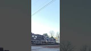 Wabash Heritage Unit on Intermodal Train [upl. by Randene]