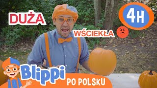 Wizyta w parku dyni z Blippim  Dekorowanie dyni  Specjalne Halloween Blippi TV po polsku [upl. by Akimihs]