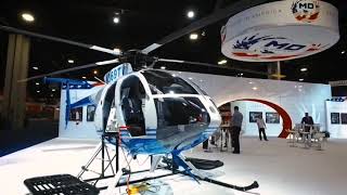 Glass Cockpit MD530F Walk Around HeliExpo 2019 [upl. by Enram849]