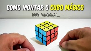 Como resolver montar o Cubo Mágico  Passo a passo  Por Mariano Leite cubomágico cubo [upl. by Sairacaz]