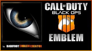 COD BO4 EMBLEM TUTORIAL  Realistic Eye WARNING Read the description [upl. by Nosmas48]