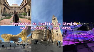 Spain 2022  SEVILLE  Cathedral De Sevilla La Giralda Real Alcazar amp Las Setas [upl. by Edd]