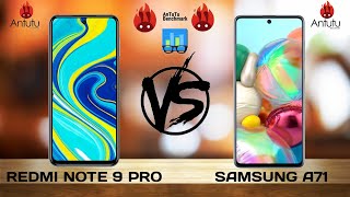 REDMI NOTE 9 PRO vs SAMSUNG A71  Duelin Chipset Hasilnya Tipis Tipis [upl. by Coridon]