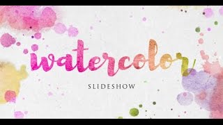 Watercolor Slideshow After Effects Template ★ AE Templates [upl. by Tnattirb712]