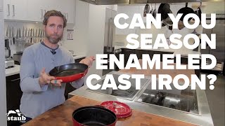 How to Season Enameled Cast Iron Cookware [upl. by Oliana]