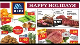 aldi weekly ad happy holidays for this week to December 23 2017 [upl. by Amlez]