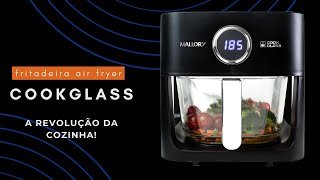 Air Fryer COOKGLASS Mallory CUBA de VIDRO e Visão 360º [upl. by Rebmyk933]