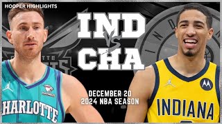 Charlotte Hornets vs Indiana Pacers Full Game Highlights  Dec 20  2024 NBA Season [upl. by Auburta]