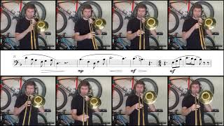 Fanny Mendelssohn Hensel  Nachtwanderer  Op 7 No 1  arr for trombone choir by Ross Holcombe [upl. by Quinlan]