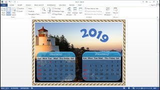 Microsoft Word Tutorial How to Make a 1Page Calendar 2 Months in MS Word [upl. by Ahsienom]