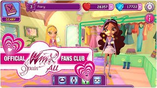 Winx Fairy School Game quotBedroom and Dress Upquot [upl. by Dnalkrik300]