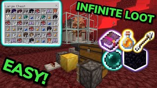 BEST SIMPLE 121 PIGLIN BARTERING FARM TUTORIAL in Minecraft Bedrock MCPEXboxPSSwitchPC [upl. by Santa89]