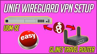 UniFi Wireguard VPN Server Setup  ft UDMSE and GLiNet Slate Plus Travel Router [upl. by Maice]