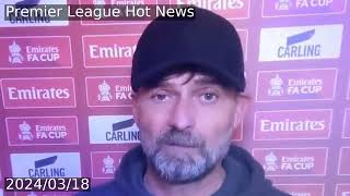 Jurgen Klopp storms out of TV interview after accusing reporter of asking dumb question [upl. by Clardy]