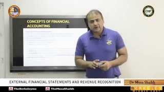 CMA Part 1  External Financial Statements and Revenue Recognition [upl. by Dudden]