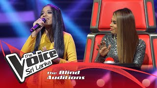 Naveesha Sooriyaarachchi  Sandanari සඳනාරී  Blind Auditions  The Voice Sri Lanka [upl. by At]