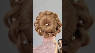 😌Moño elegante para ocasión importante hairstyle hair shotrs shortsviral [upl. by Aranaj]