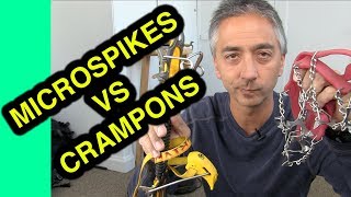 How to Choose Between Microspikes and Crampons for Backpackers and Climbers [upl. by Esiuqram]