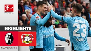 Leverkusen Is On Another Level  Freiburg  Bayer Leverkusen 23  Highlights  MD 26 – Bundesliga [upl. by Tucky]