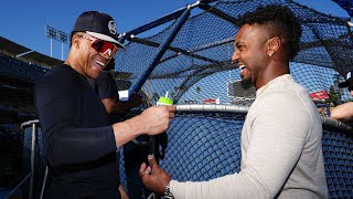 We gave Ozzie Albies the mic for World Series Game 1 [upl. by Acinhoj339]