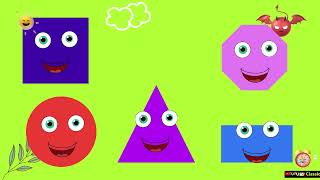 The Shape Song  Nursery Rhymes  Nursery Rhymes With Lyrics  Childrens  English nursery rhythm [upl. by Platus]