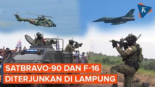 TNI AU Kerahkan Jet Tempur F16 dan Satbravo90 ke Lampung Ada Apa [upl. by Nelad]