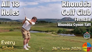 18 Holes at Rhondda Golf Club Every shot from my round at this awesome hilltop Welsh valleys course [upl. by Dyna895]