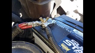 Battery Terminal Repair  Clean Crimp Solder [upl. by Slaughter]