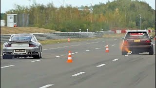 VW Golf 2 18T VS BMW M5 [upl. by Yhtamit836]