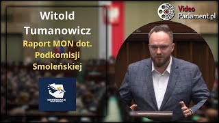 Witold Tumanowicz  raport ws podkomisji smoleńskiej [upl. by Marfe]