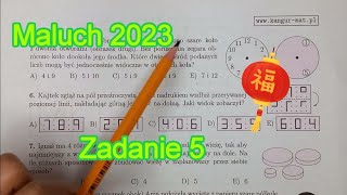 Maluch 2023Zadanie 5 Kangur MatematycznyKlasy III i IVKlasa 3 i 4 [upl. by Wendelina]