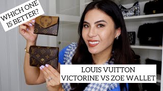 Louis Vuitton VICTORINE vs ZOE Wallet Review amp Comparison [upl. by Donnie195]