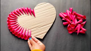 Diy Paper Heart Wall HangingValentines Day Craft ideasPaper Craft [upl. by Chevy]