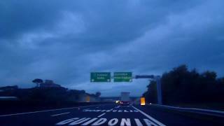 Uscita casello Guidonia Montecelio autostrada A1  video [upl. by Johnathon]