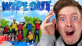 SIDEMEN TOTAL WIPEOUT CHALLENGE REACTION [upl. by Eilyr456]