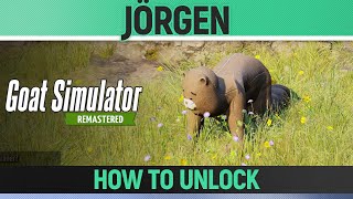 Goat Simulator Remastered  Jörgen  How to Unlock GoatMutator [upl. by Sonahpets323]