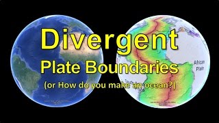 Divergent Plate Boundaries or How do you make an ocean [upl. by Alimhaj]