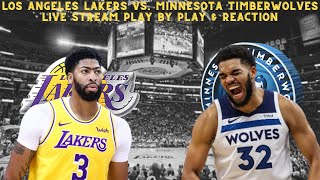 LIVE  NBA  Los Angeles Lakers Vs Minnesota Timberwolves Play By Play amp Reaction [upl. by Iaras]