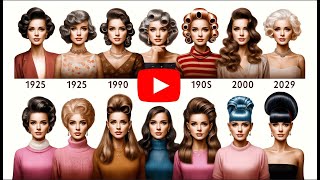 The Evolution of Favorite Hairstyles by Year 1925  2023 [upl. by Aloisius67]