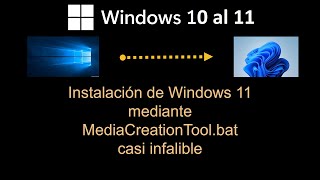 Instalación de Windows 11 mediante MediaCreationToolbat casi infalible [upl. by Asila369]