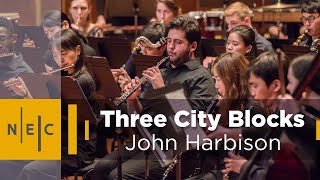 John Harbison Three City Blocks  NEC Wind Ensemble [upl. by Nueoht978]