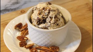 Low CarbKeto Butter Pecan Ice Cream [upl. by Annamaria665]