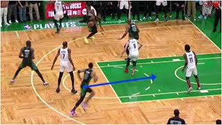 NBA Film Breakdown Jayson Tatums gamewinning layup in Game 1 of Celtics vs Nets  Get Up [upl. by Yretsym972]