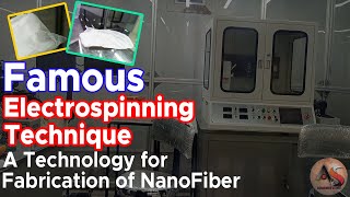 Famous Electrospinning Technique for Nano fiber Fabrication  Detailed process method in HindiUrdu [upl. by Novaat]