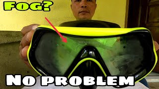 PAANO TANGALIN ANG FOG SA DIVING MASK HOW TO DEFOG DIVING MASK [upl. by Trixie10]