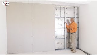 Isoler un mur avec contrecloison plaque de plâtre  Tuto avec Robert [upl. by Asimaj]